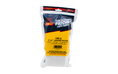 OTIS 3" SQ CLEANING PATCHES 100CT, SKU OTFG-919SQ-100