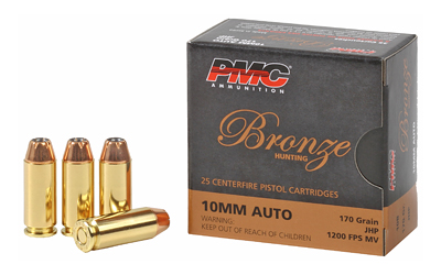 PMC BRNZ 10MM 170GR JHP 25/500, SKU PMC10B