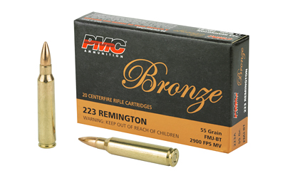 PMC BRNZ 223REM 55GR FMJ 20/1000, SKU PMC223A