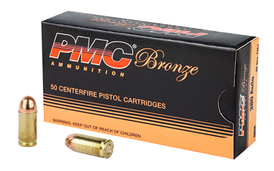 PMC BRNZ 380ACP 90GR FMJ 50/1000, SKU PMC380A