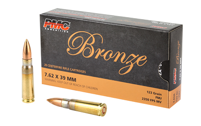 PMC BRNZ 7.62X39 123GR FMJ 20/500, SKU PMC762A