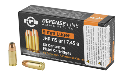 PPU 9MM JHP 115GR 50/1000, SKU PPUPPD91