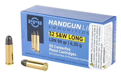 PPU 32 S&W LONG LRN 98GR 50/500, SKU PPUPPH32SW