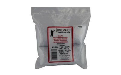 PRO-SHOT PATCH 270-38 CAL 2" 250PK, SKU PRO2-250