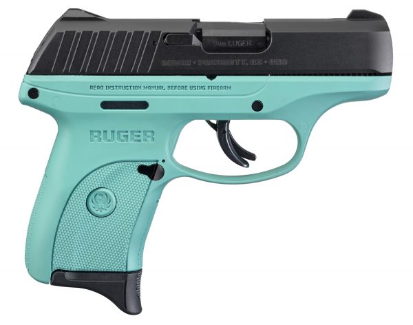 EC9S 9MM BLK/TURQUOISE 7+1 FS, 3285