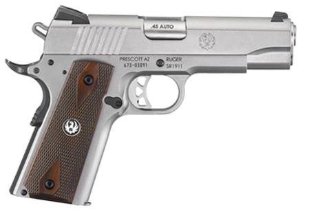 SR1911 45ACP SS 4.25" 7+1 FS, 6702