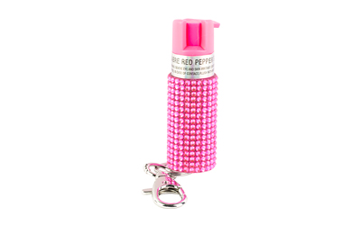 SABRE JEWELED SPRAY W/KEY RING PINK, SKU SABKR-J-PK-02