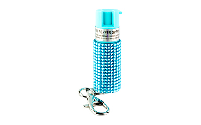 SABRE JEWELED SPRAY W/KEY RING TEAL, SKU SABKR-J-TL-02