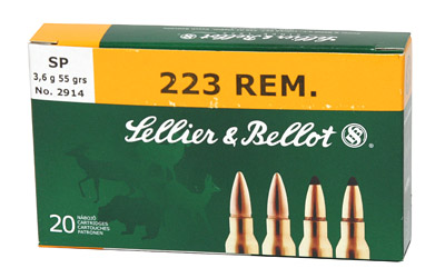 S&B 223REM 55GR SP 20/1000, SKU SB223B