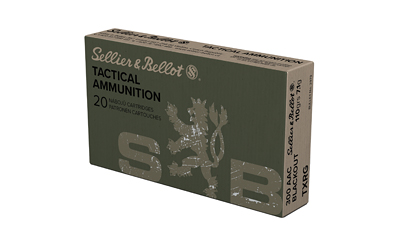 S&B EXERGY BLUE 300BLK 110GR 20/1000, SKU SB300BLKXA