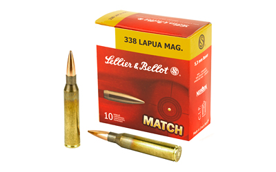 S&B 338LAPUA 250GR SIERRA HPBT 10/BX, SKU SB338LMA