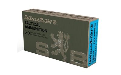 S&B 762X51 SUBSONIC 200GR FMJ 20/500, SKU SB762SUBB