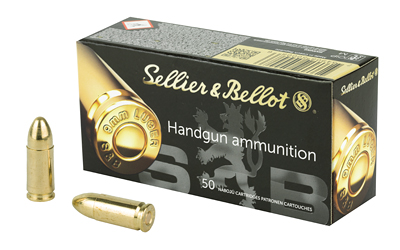 S&B 9MM 115GR FMJ 50/1000, SKU SB9A