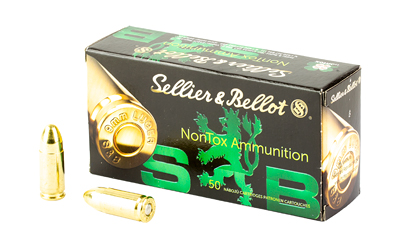 S&B NON TOX 9MM 115GR TFMJ 50/1000, SKU SB9NTA