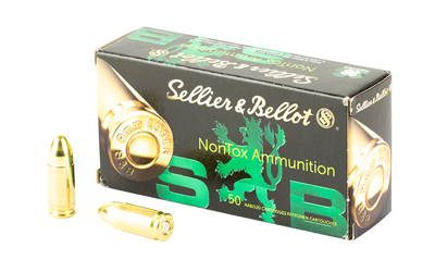 S&B NON TOX 9MM 124GR TFMJ 50/1000, SKU SB9NTB