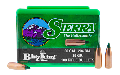 SIERRA BLITZKING .204 39GR 100CT, SKU SIER1039