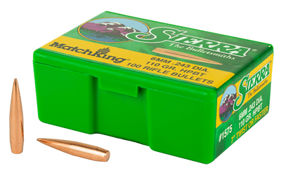 SIERRA MATCHKING .243 110GR 100CT, SKU SIER1575