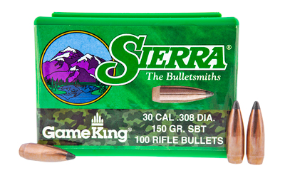 SIERRA GAMEKING .308 150GR 100CT, SKU SIER2125