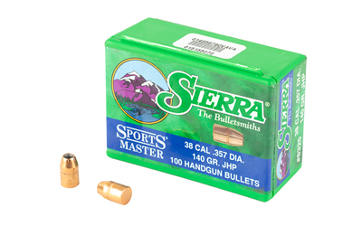 SIERRA SPORTSMASTER .38 140GR 100 CT, SKU SIER8325