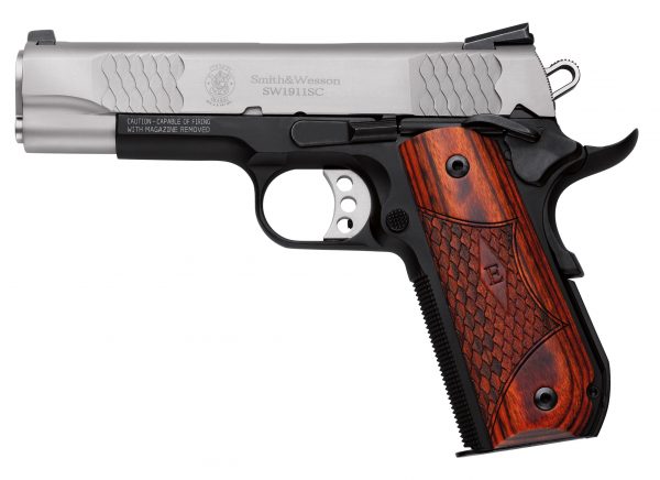 SW1911SC 45A 4.25" SS NS E-SER, 108485