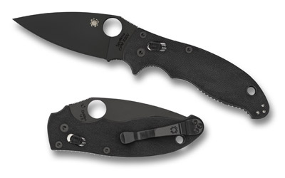 SPYDERCO MANIX 2 BLACK BLADE 3.375", SKU SPYC101GPBBK2