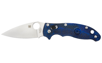 SPYDERCO MANIX2 BLUE FRCP PLAIN, SKU SPYC101PBL2