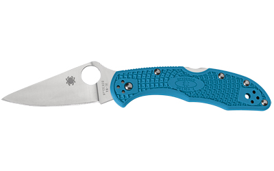 SPYDERCO DELICA 4 LTWT BLUE, SKU SPYC11FPBL