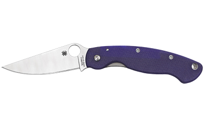 SPYDERCO MILITARY MODEL G-10 BLUE, SKU SPYC36GPDBL