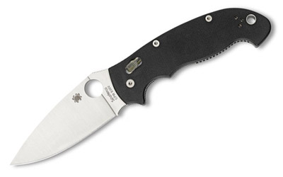 SPYDERCO MANIX 2 XL BLK G10 PLNEDGE, SKU SPYC95GP2