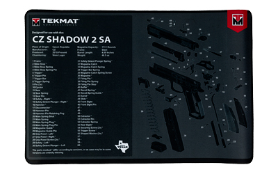 TEKMAT PSTL MAT FOR CZ SHADOW 2 SA, SKU TEKR17-CZSHDW2