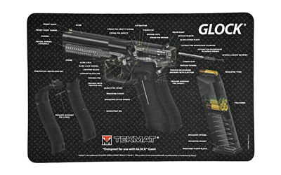 TEKMAT CUTAWAY PSTL MAT FOR GLK BK, SKU TEKR17-GLOCK-CA