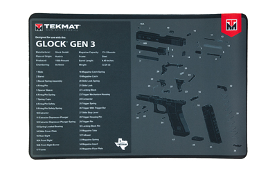 TEKMAT PISTOL MAT FOR GLOCK GEN3, SKU TEKR17-GLOCK-G3