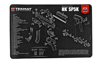 TEKMAT PISTOL MAT H&K SP5K, SKU TEKR17-HK-SP5K