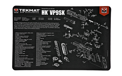 TEKMAT PISTOL MAT H&K VP9SK, SKU TEKR17-HK-VP9SK