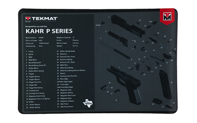 TEKMAT PSTL MAT FOR KAHR P SERIES BK, SKU TEKR17-KAHR-P-SRS