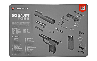 TEKMAT PISTOL MAT SIG P365, SKU TEKR17-SIGP365