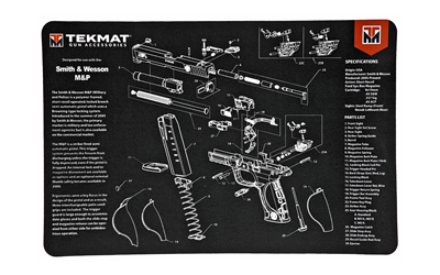 TEKMAT PISTOL MAT S&W M&P BLK, SKU TEKR17-SW-MP