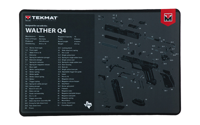 TEKMAT PSTL MAT FOR WALTHER Q4 SF, SKU TEKR17-WAL-Q4-SF