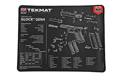 TEKMAT ULTRA PSTL MAT FOR GLK GEN4, SKU TEKR20-GLOCK-G4