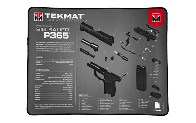 TEKMAT ULTRA PSTL MAT SIG P365, SKU TEKR20-SIGP365