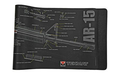 TEKMAT CUTAWAY RIFLE MAT AR15 BLK, SKU TEKR36-AR15-CA