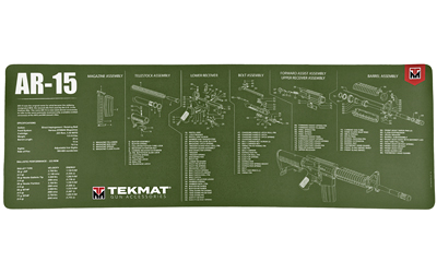 TEKMAT RIFLE MAT AR15 OD GREEN, SKU TEKR36-AR15-OD