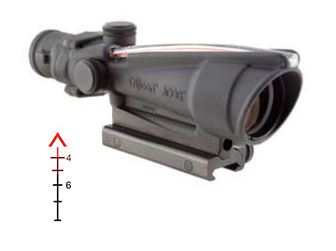 ACOG 3.5X35 .308 BAC CHVN RED, TA11E