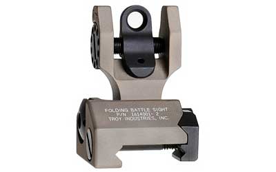 TROY FLDNG REAR BATTLE SIGHT FDE, SKU TRYSSIG-FBS-R0FT-00