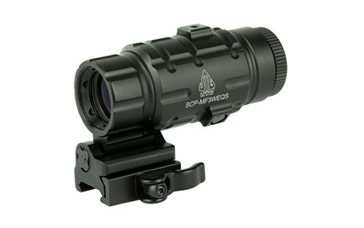 UTG 3X MAGNIFIER W/FTS QD MNT, SKU UTGSCP-MF3WEQS