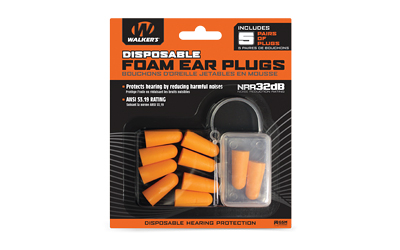 WALKER'S FOAM EAR PLUGS 5PK BLISTER, SKU WALGWP-FP5PK