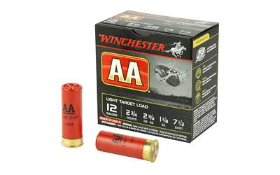 WIN AA TRGT 12GA 2.75" #7.5 25/250, SKU WNAA127BX