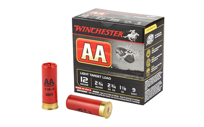 WIN AA TRGT 12GA 2.75" #9 25/250, SKU WNAA129BX