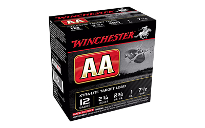 WIN AA XTRA-LT 12GA 2.75 #7.5 25/250, SKU WNAAL127