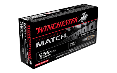 WIN 5.56MM 77GR MATCH BTHP 20/200, SKU WNS556M